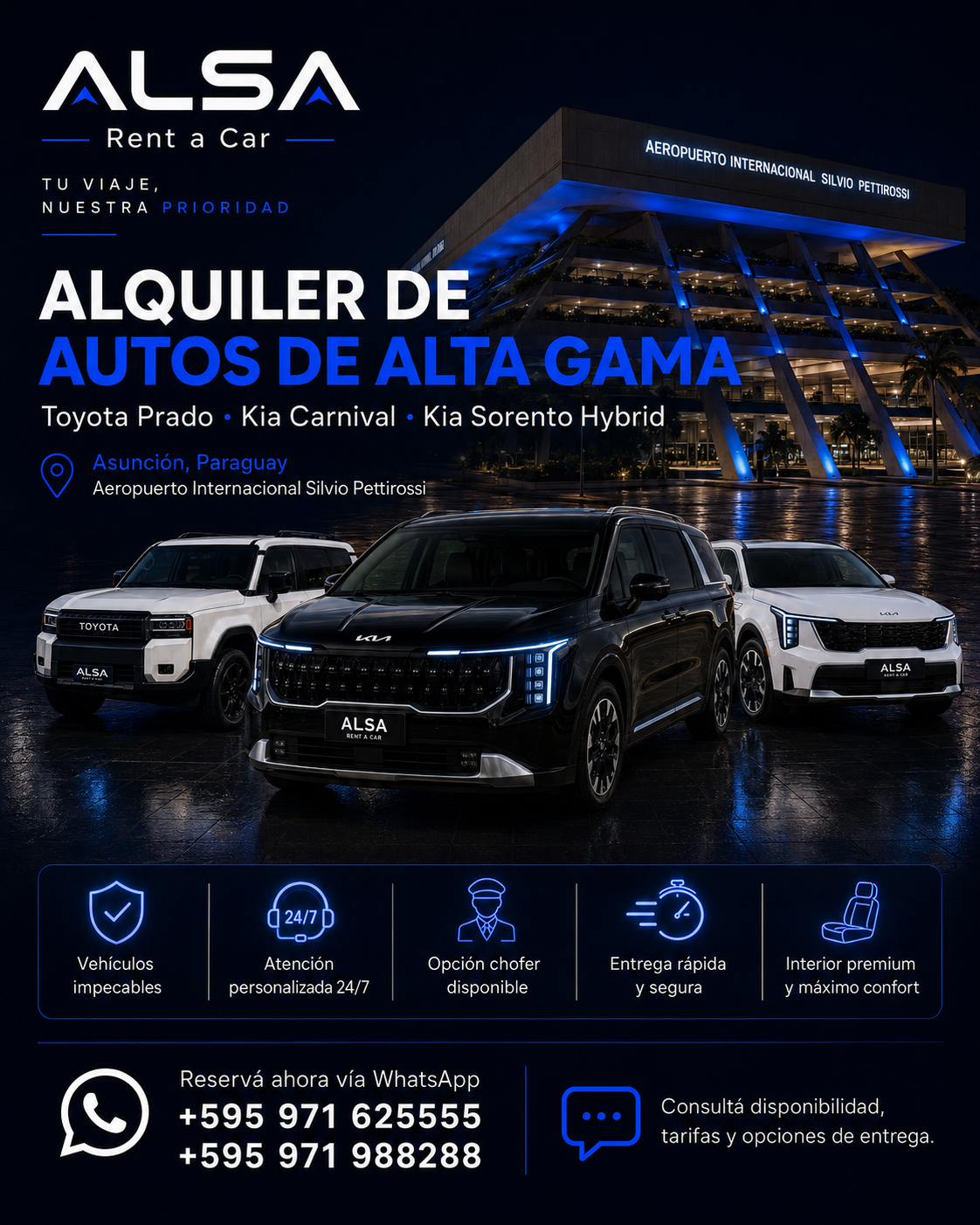 Alquiler de autos de alta gama en Paraguay