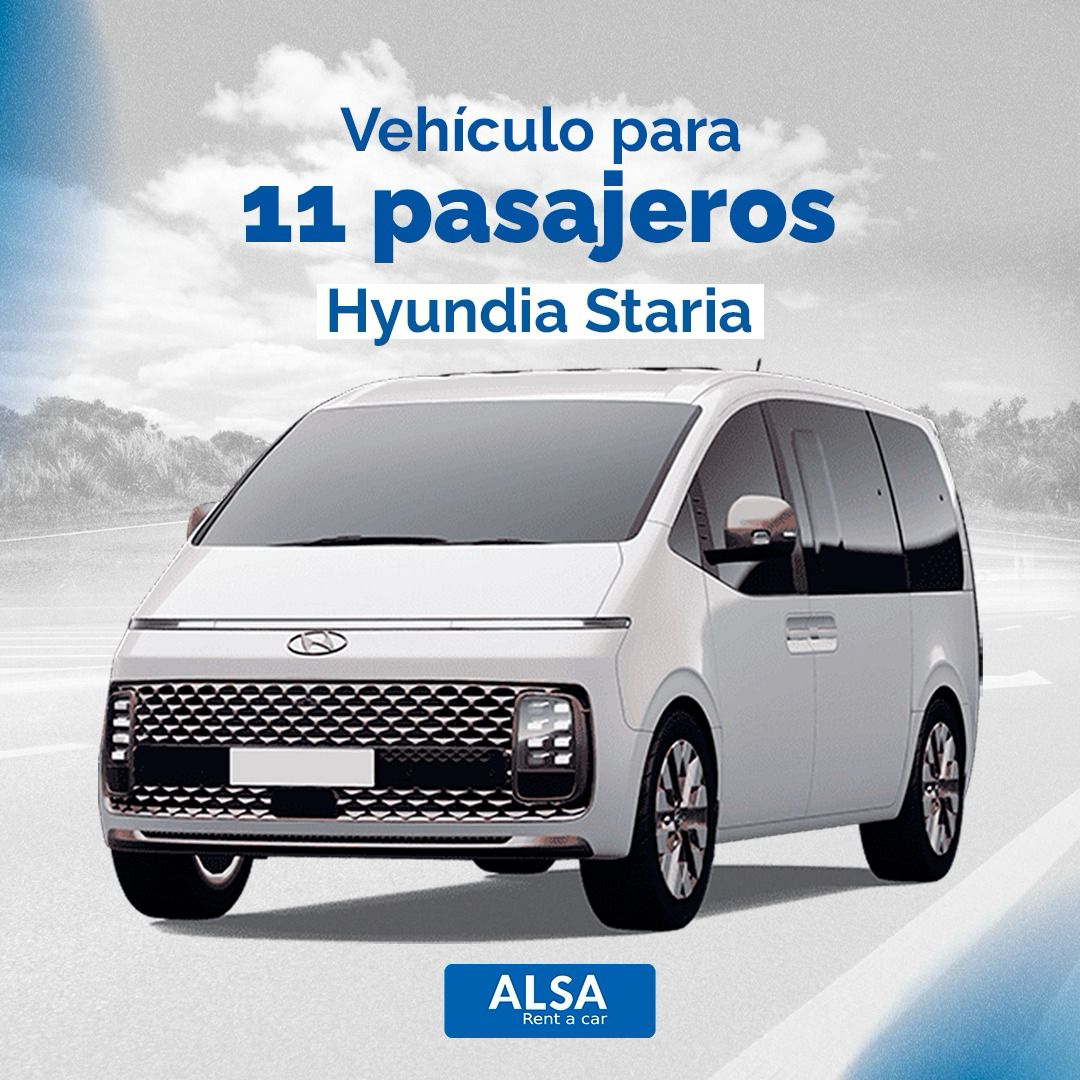 Alquiler de Hyundai Staria para 11 pasajeros